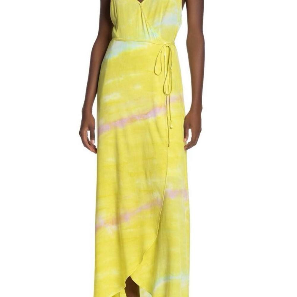 Young Fabulous & Broke Yellow Tie-Dye Maxi Dress